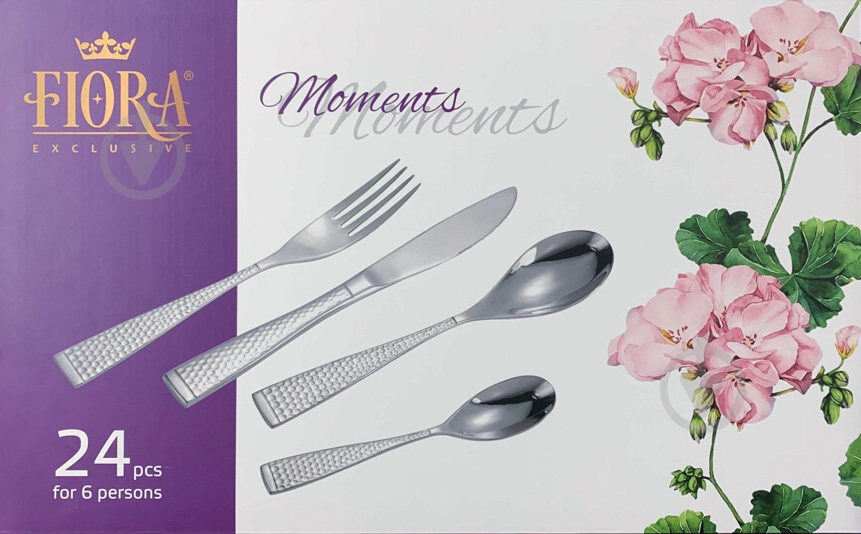 ᐉ Набір столових приборів Fiora на 6 персон 24 предмети Moments
