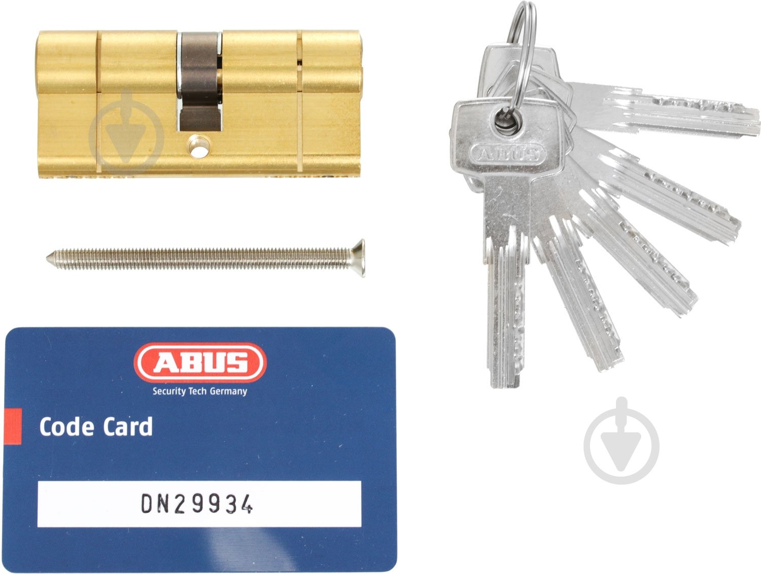 Цилиндр Abus D6PS 35x35 ключ-ключ 70 мм матовая латунь - фото 2