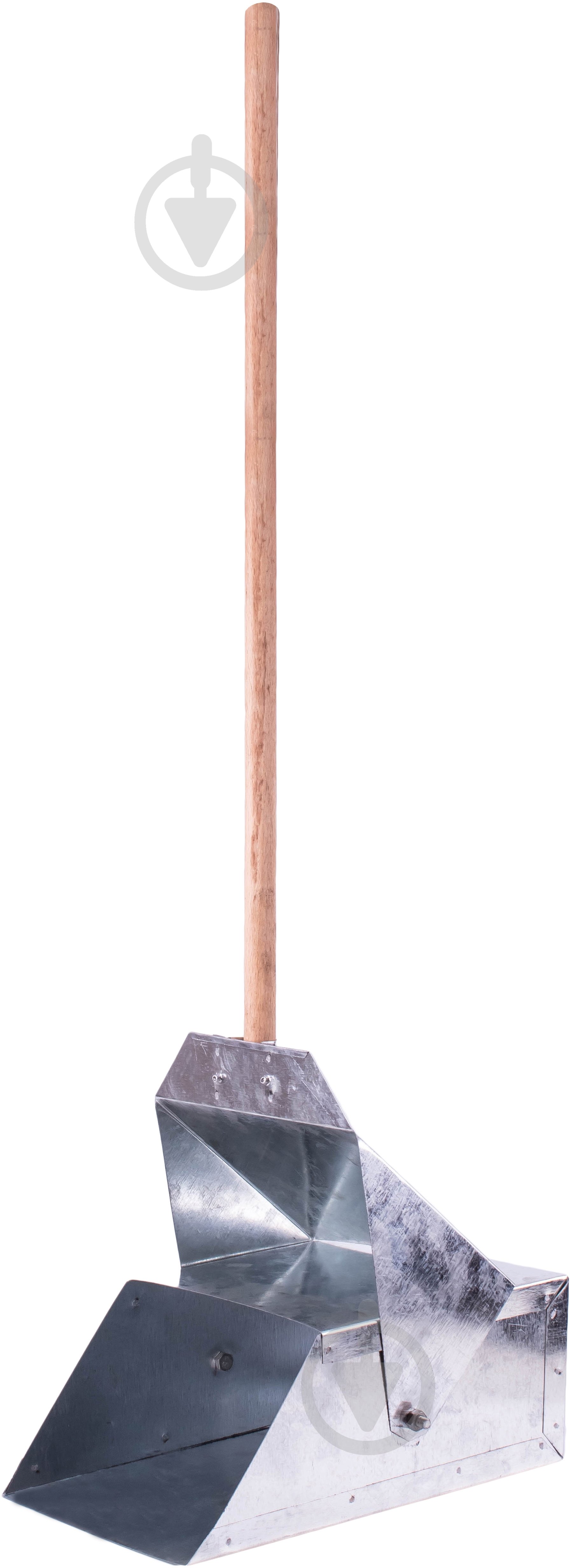 Совок с крышкой оцинкованный - фото 1