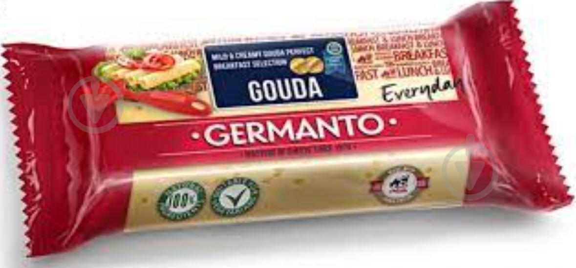 Сыр Germanto Гауда 45% 240 г - фото 1 Сыр Germanto Гауда 45% 240 г - фото 1