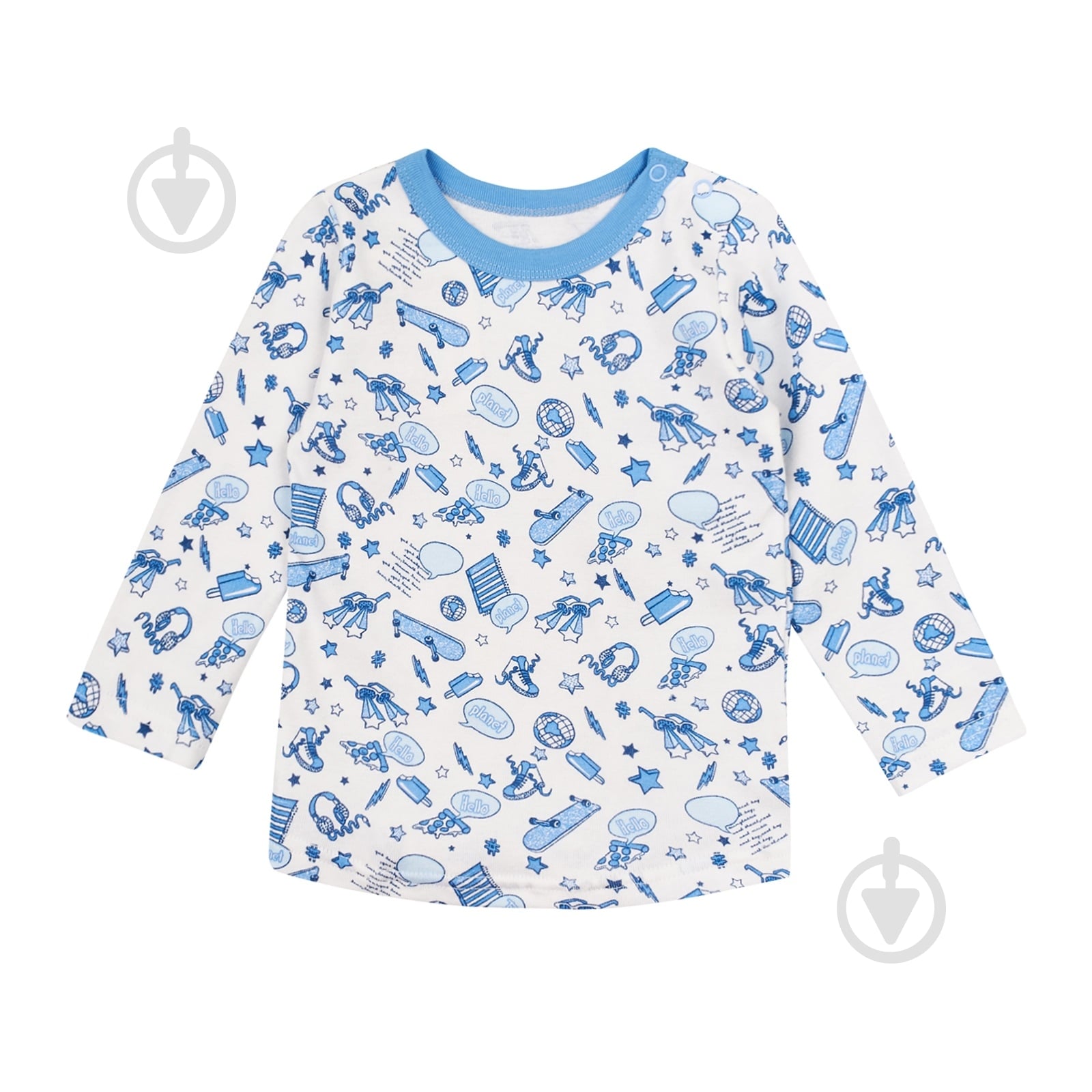 Кофта для мальчика ЛяЛя 3БК003-1 р.80 голубой 2-032 - фото 1