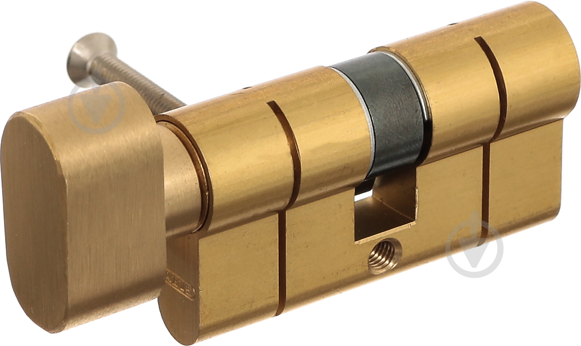 Циліндр Abus KD6PS 30x30 ключ-вороток 60 мм матова латунь - фото 1