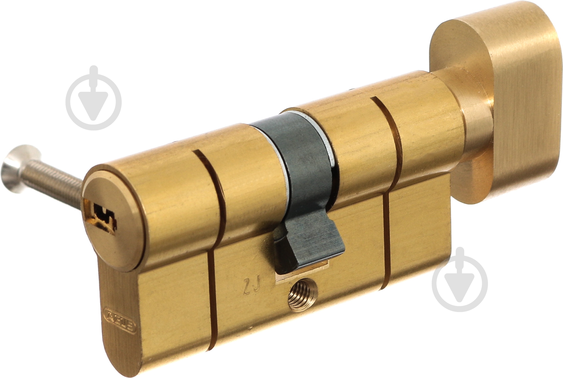 Циліндр Abus KD6PS 30x30 ключ-вороток 60 мм матова латунь - фото 2