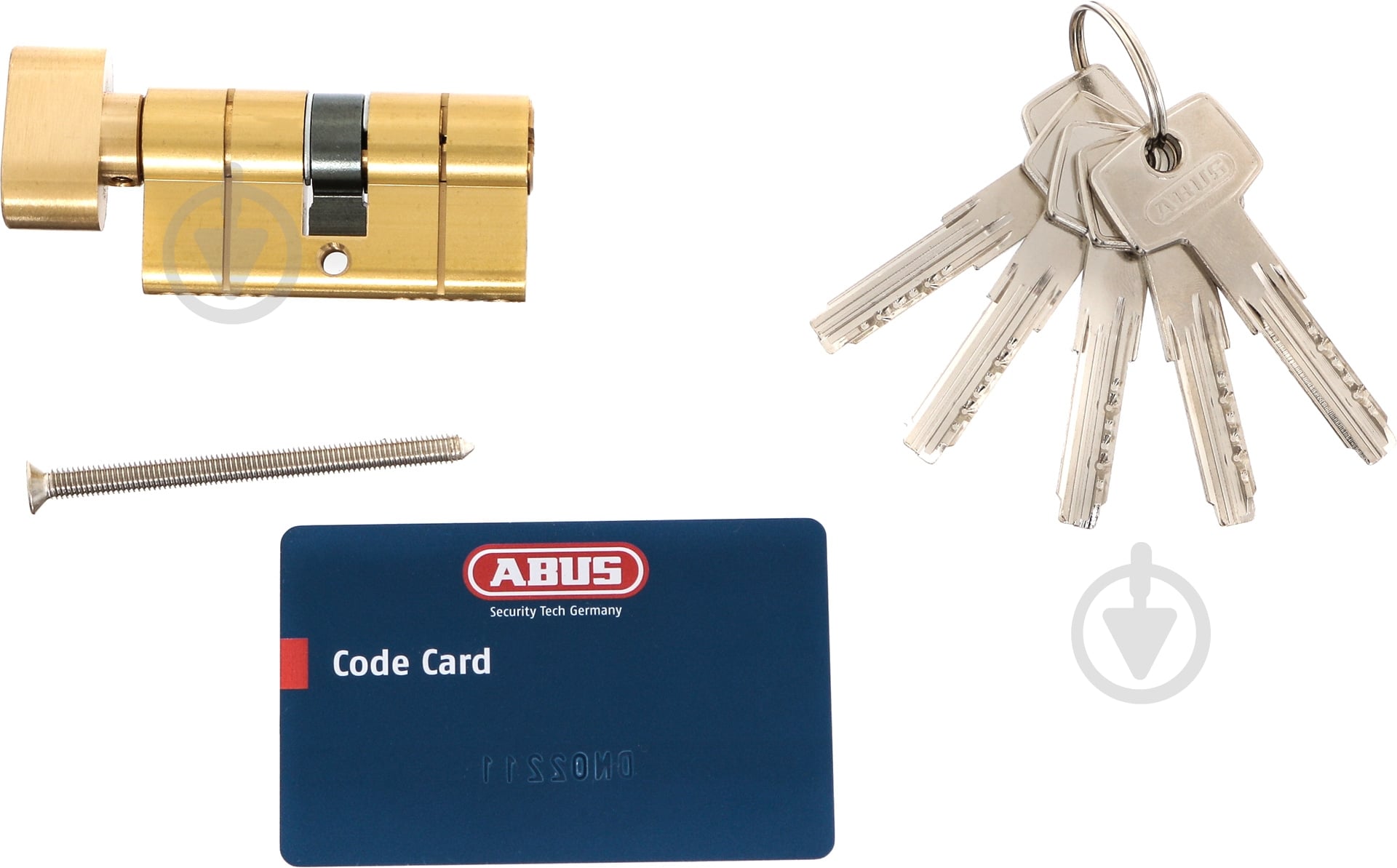 Циліндр Abus KD6PS 30x30 ключ-вороток 60 мм матова латунь - фото 4