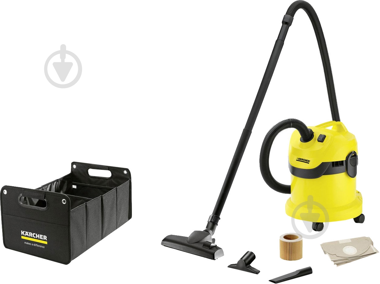 Пылесос Karcher WD 2 с органайзером 9.611-231.0 - фото 1