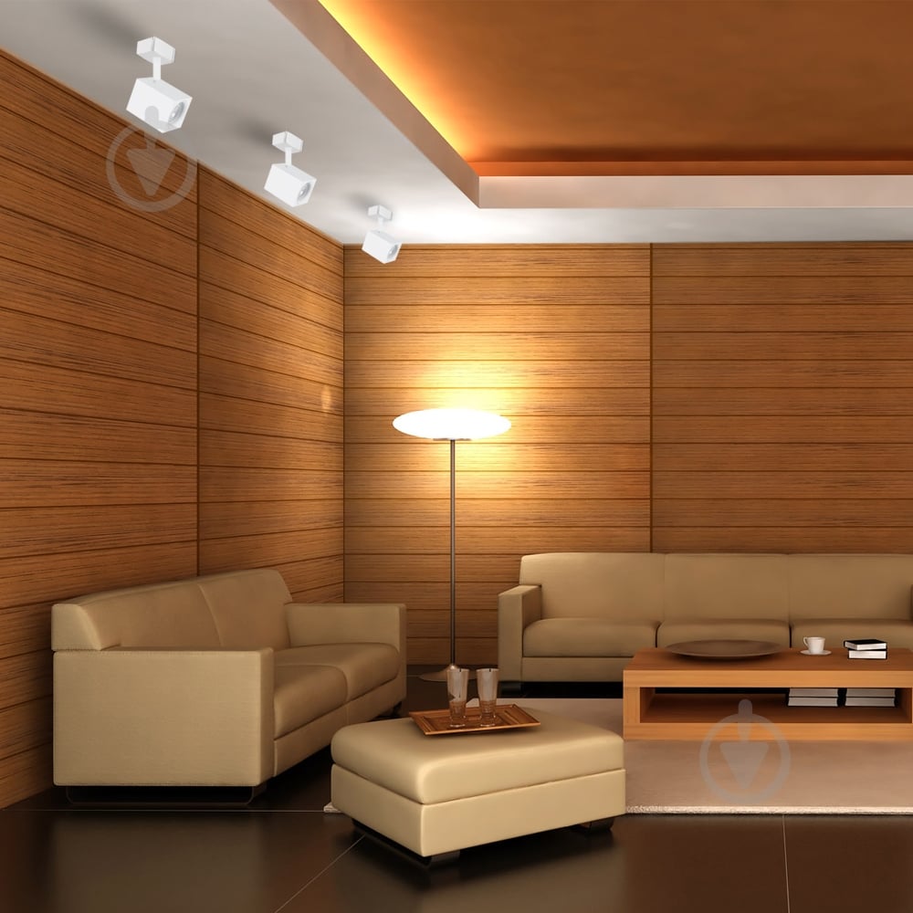 Трековий прожектор LightMaster MR16/GU10 35 Вт білий MLT207 білий - фото 4