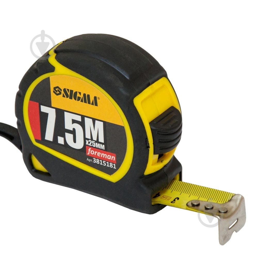 Рулетка Sigma Foreman 3815181 7,5  м x 25  мм - фото 1
