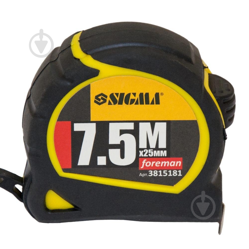 Рулетка Sigma Foreman 3815181 7,5  м x 25  мм - фото 2