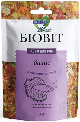 Корм Природа для рыб Биовит Базис 10г (рыба и рыбные продукты) - фото 1