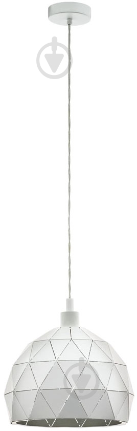 Подвес Eglo Roccaforte 1x60 Вт E27 белый 97854 - фото 1