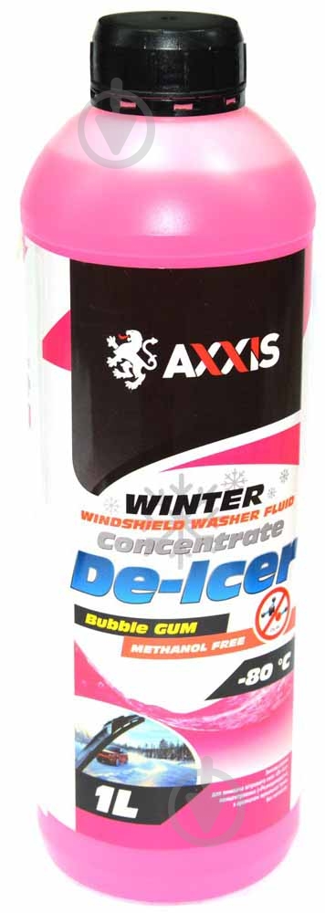 Омыватель стекла Axxis Бабл-гам зима -80 °С 1 л - фото 1 Омыватель стекла Axxis Бабл-гам зима -80 °С 1 л - фото 1