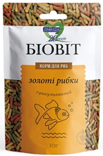 Корм Природа для рыб Биовит Золотые рыбки 10г (рыба и рыбные продукты) - фото 1