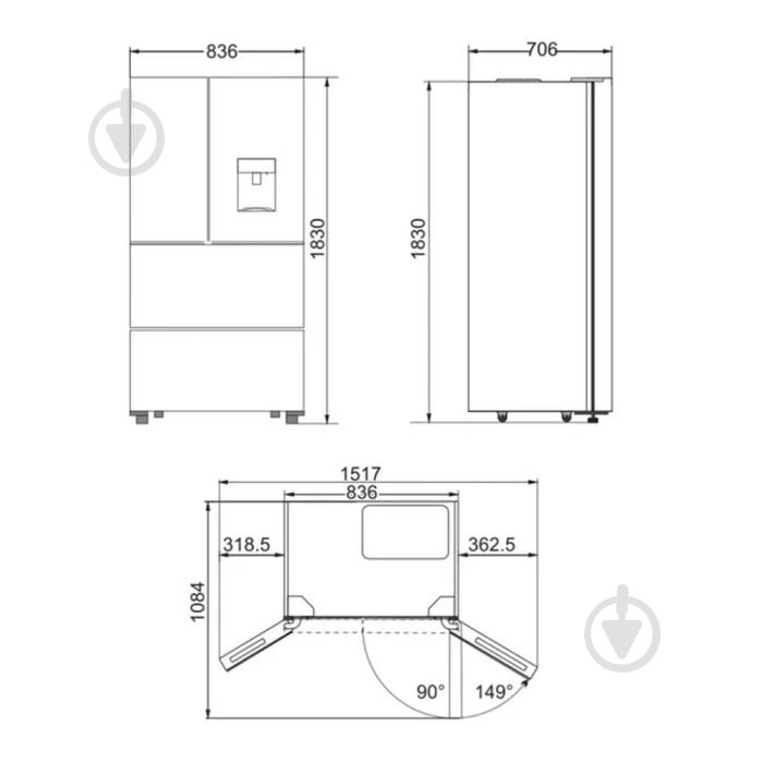 Холодильник Kaiser Side-by-side KS 80425 ElfEm - фото 13 Холодильник Kaiser Side-by-side KS 80425 ElfEm - фото 13