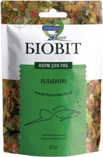 Корм Природа для рыб Биовит Плант 10г (рыба и рыбные продукты) - фото 1