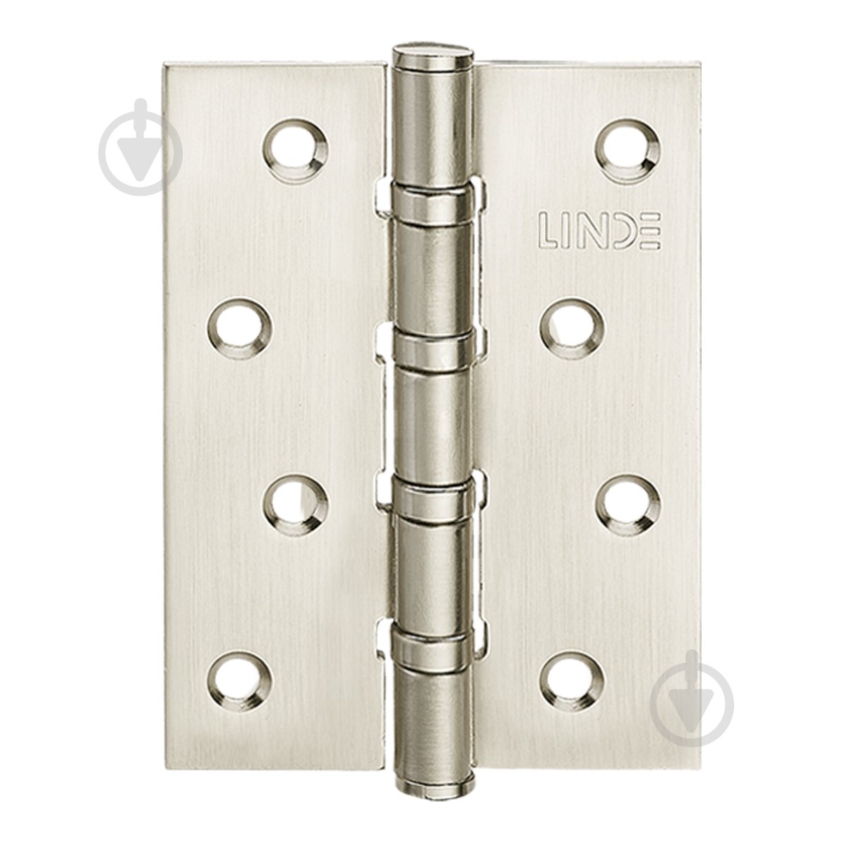 Петля Linde H-100 SN врезная 100x75x2,5 мм матовый никель универсальная 1 шт. - фото 1 Петля Linde H-100 SN врезная 100x75x2,5 мм матовый никель универсальная 1 шт. - фото 1