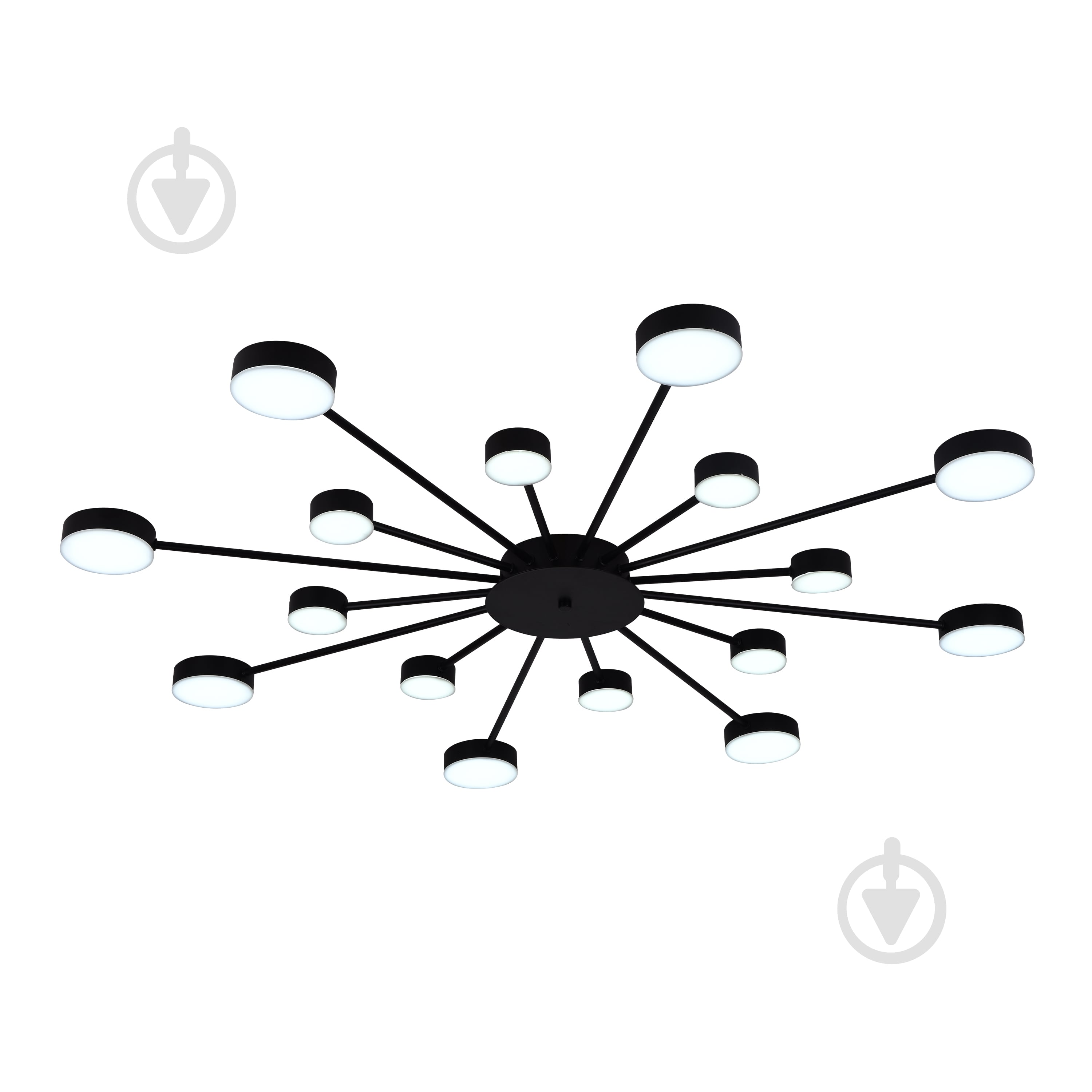 Люстра Miorro LED Foresta 16x6,3 Вт LED-модуль черный 51-313-005 - фото 1