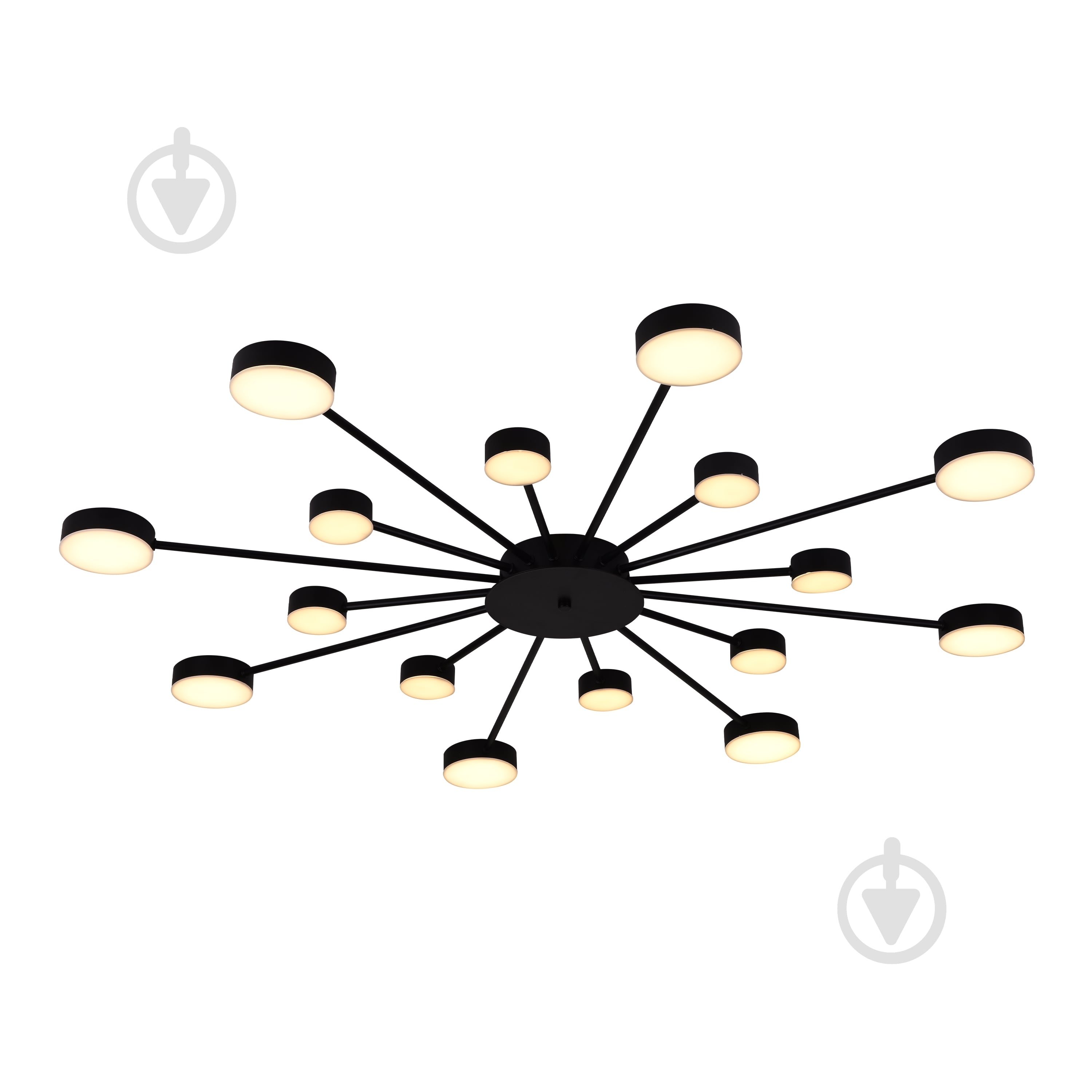 Люстра Miorro LED Foresta 16x6,3 Вт LED-модуль черный 51-313-005 - фото 2