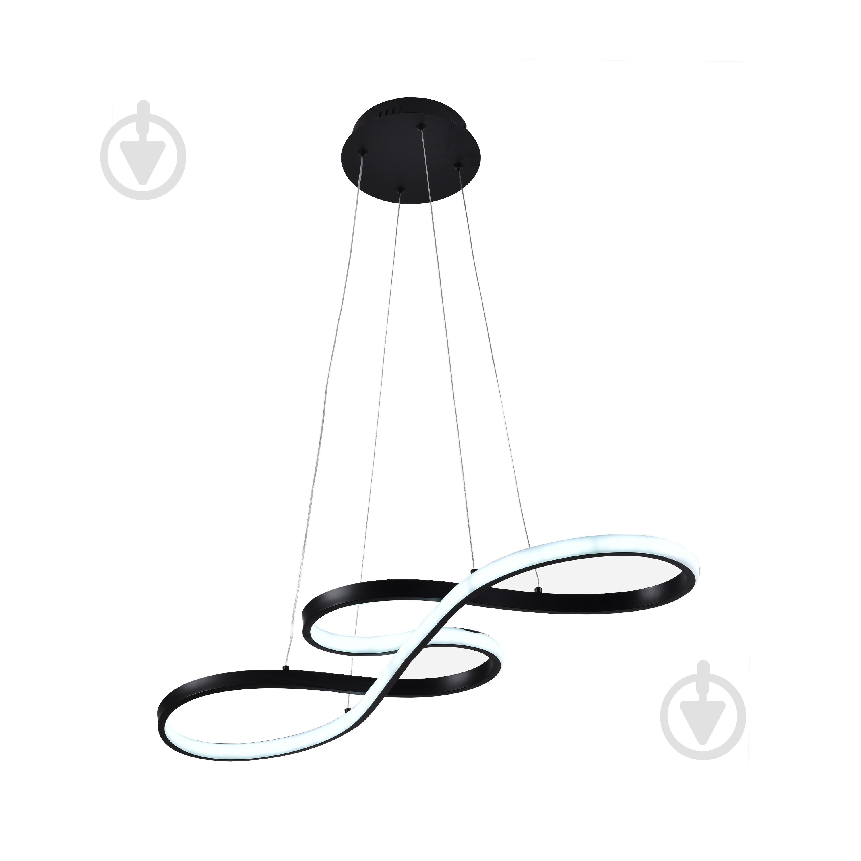Люстра Miorro LED Amare 1x64 Вт LED-модуль чорний 51-313-010 - фото 1
