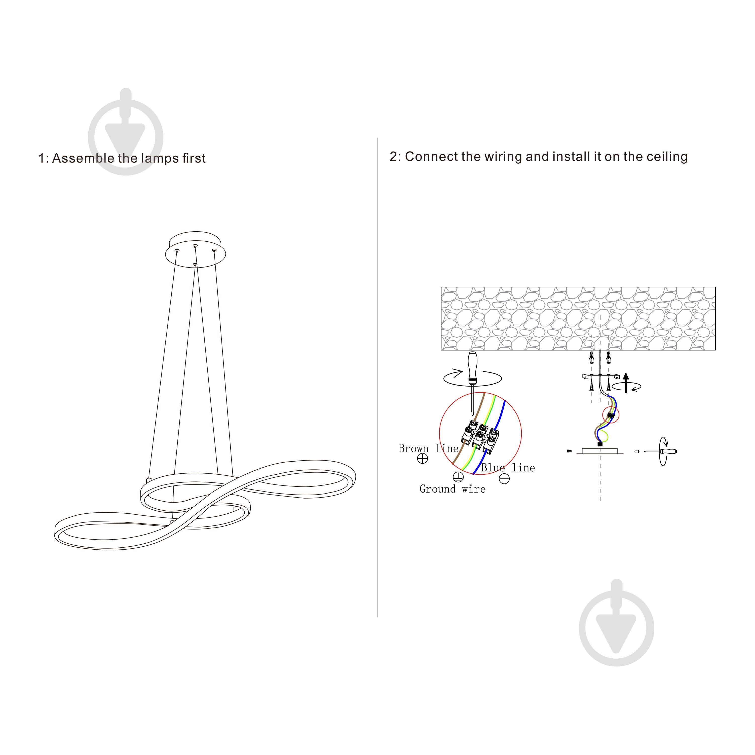 Люстра Miorro LED Amare 1x64 Вт LED-модуль чорний 51-313-010 - фото 8