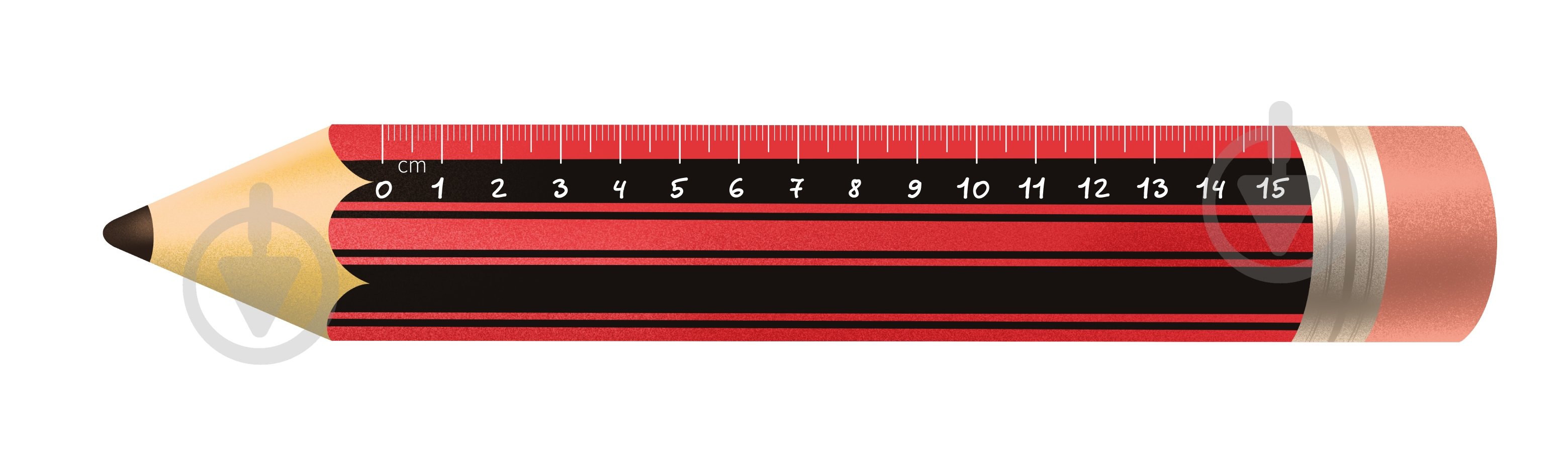 Линейка Карандаш 15 см - фото 1