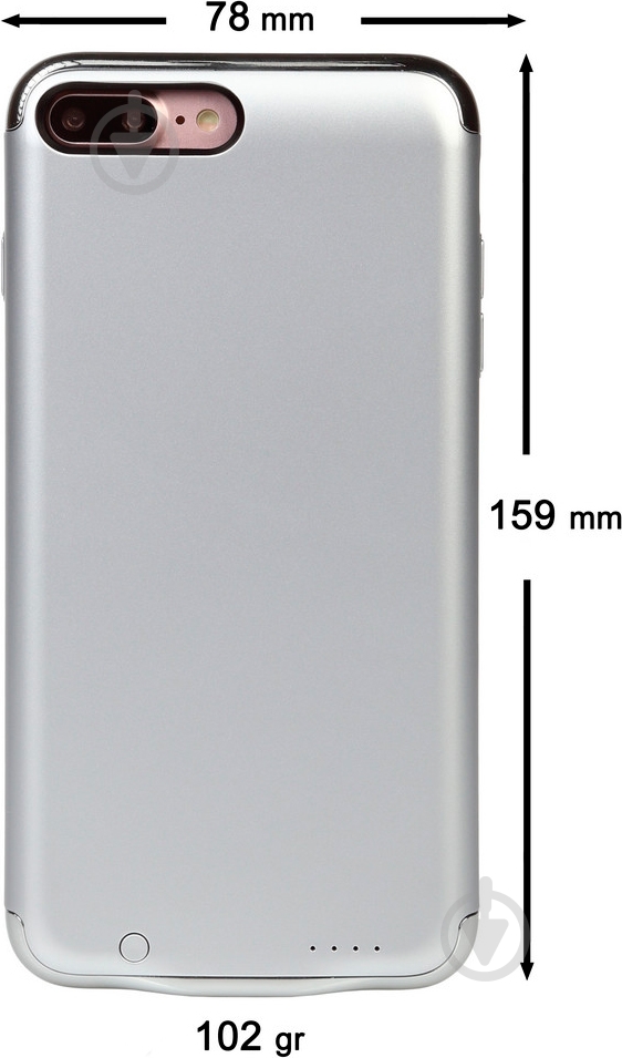 Чехол-аккумулятор BeCover Power Case 701227 для Apple iPhone 7 Plus - фото 3