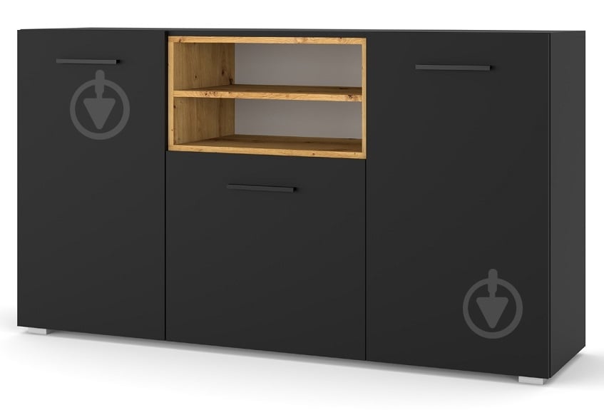 Комод BIM Furniture Anette 1510x860x440 мм черный матовый/дуб артизан (ANETTE_L_151_CM_DA) - фото 1