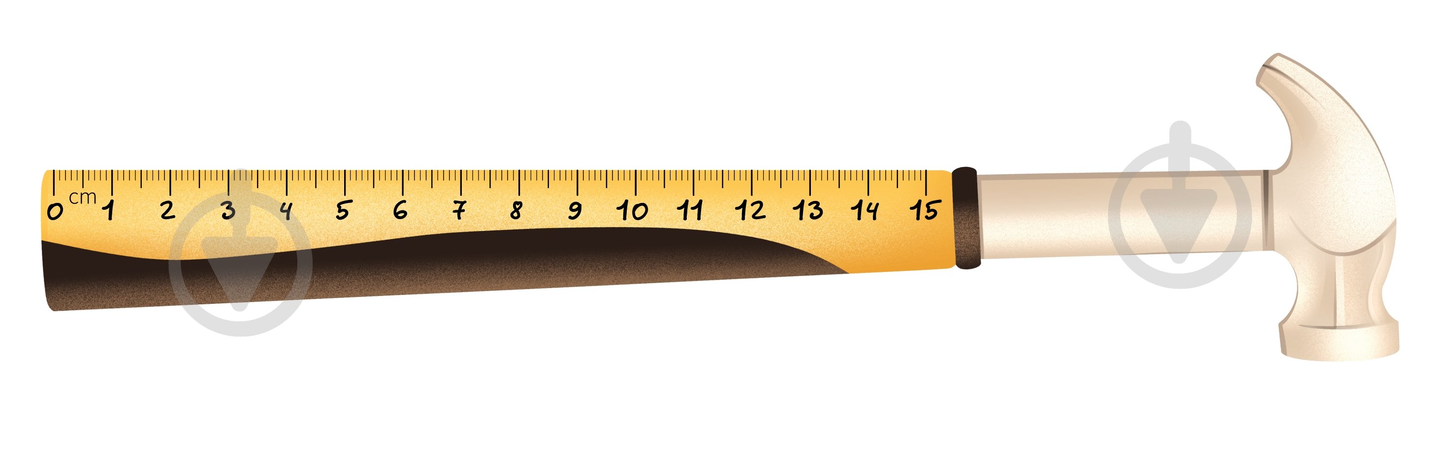 Линейка Молот 15 см - фото 1