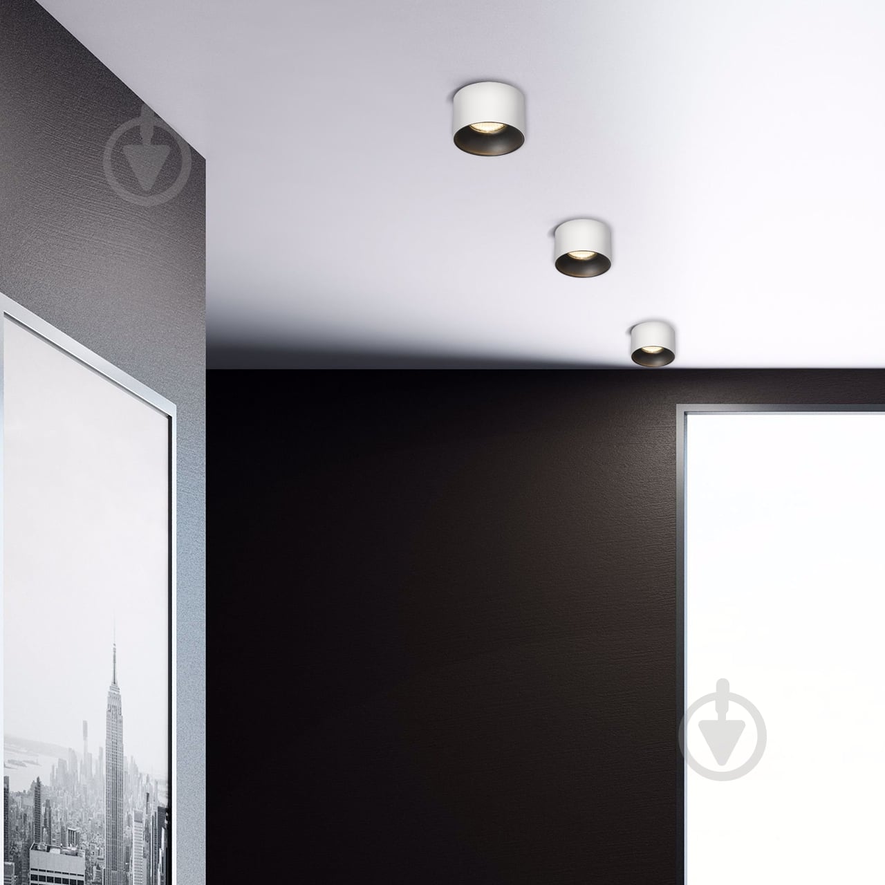 Светильник точечный Eurolamp 30 Вт GU10 черный с белым LH-GU10(W/B)N3 - фото 3 Светильник точечный Eurolamp 30 Вт GU10 черный с белым LH-GU10(W/B)N3 - фото 3