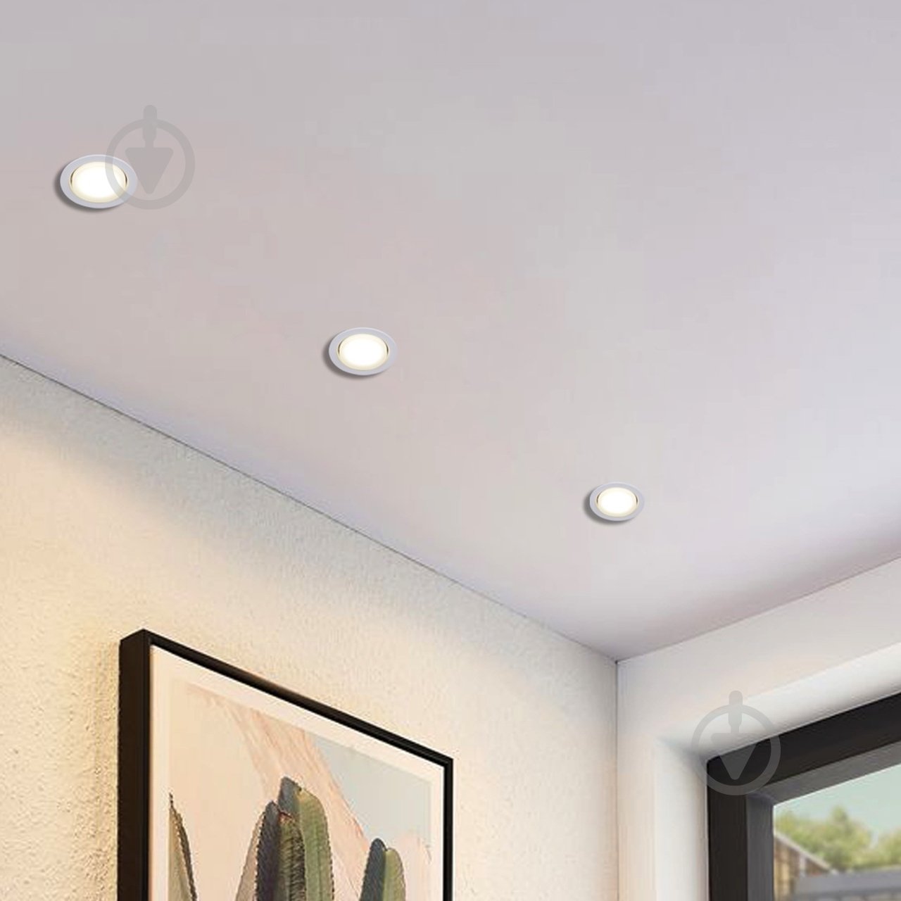 Світильник точковий Eurolamp 30 Вт GX53 білий LH-GX53(white) - фото 3