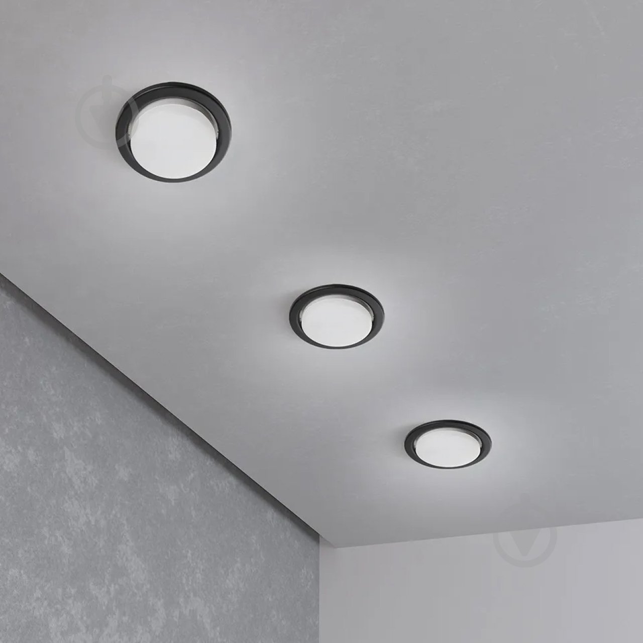 Світильник точковий Eurolamp 30 Вт GX53 чорний LH-GX53(black) - фото 3