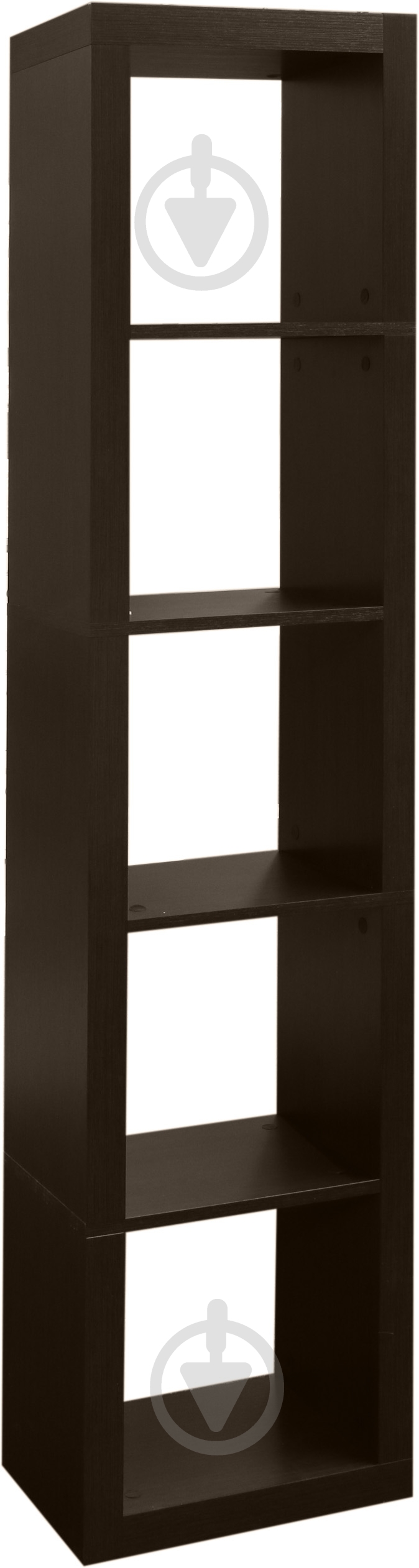 Полка декоративная Inteo Кубус МИКС 1х5 (3D HDF) 438x438x1854 мм венге - фото 1
