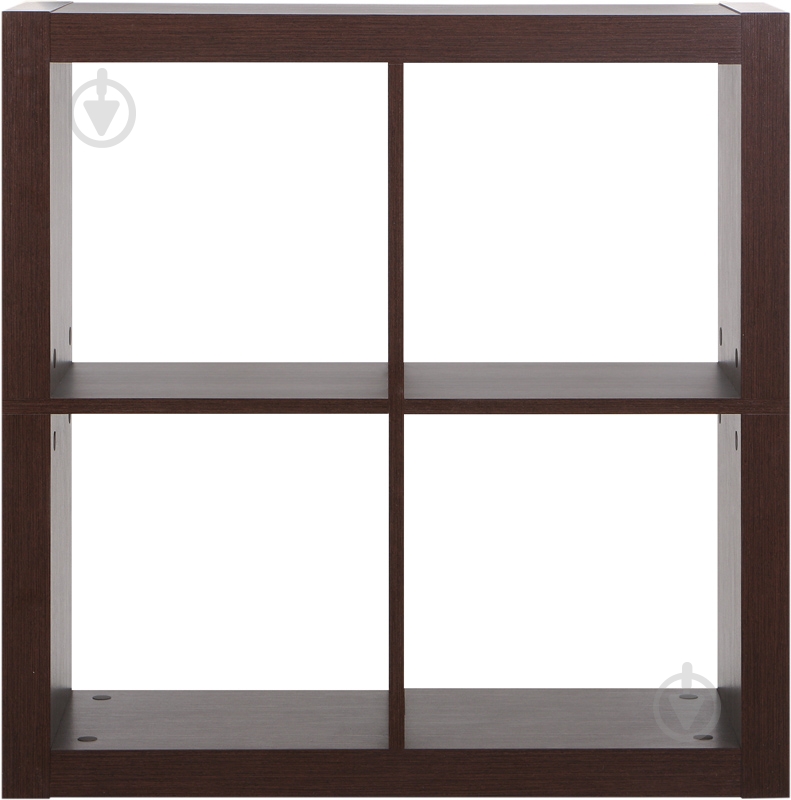 Полка книжная Inteo Кубус МИКС 2Х2 (3D HDF) 792x792x792 мм венге - фото 1
