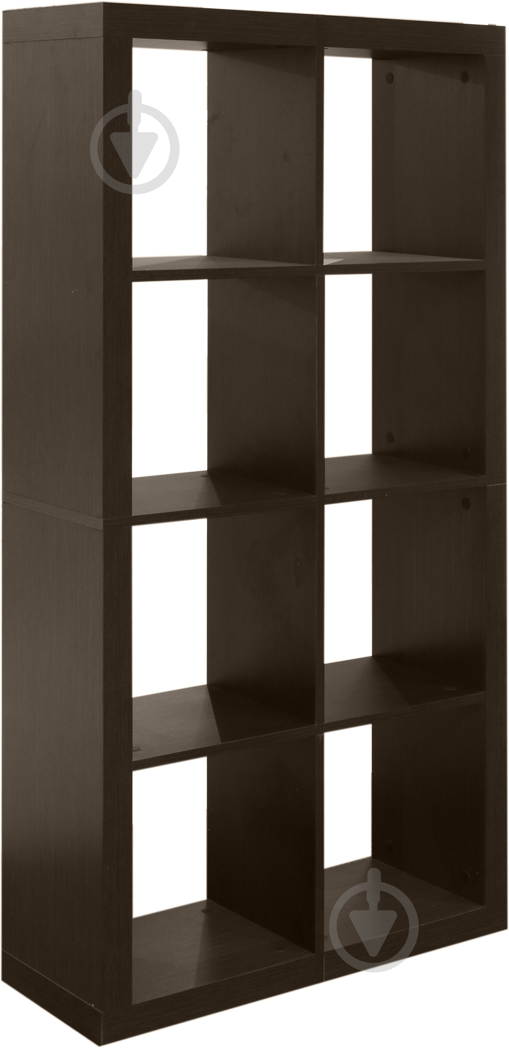 Шкаф-тумба Inteo Кубус МИКС 2х4 (3D HDF) 792x792x1500 мм венге - фото 1