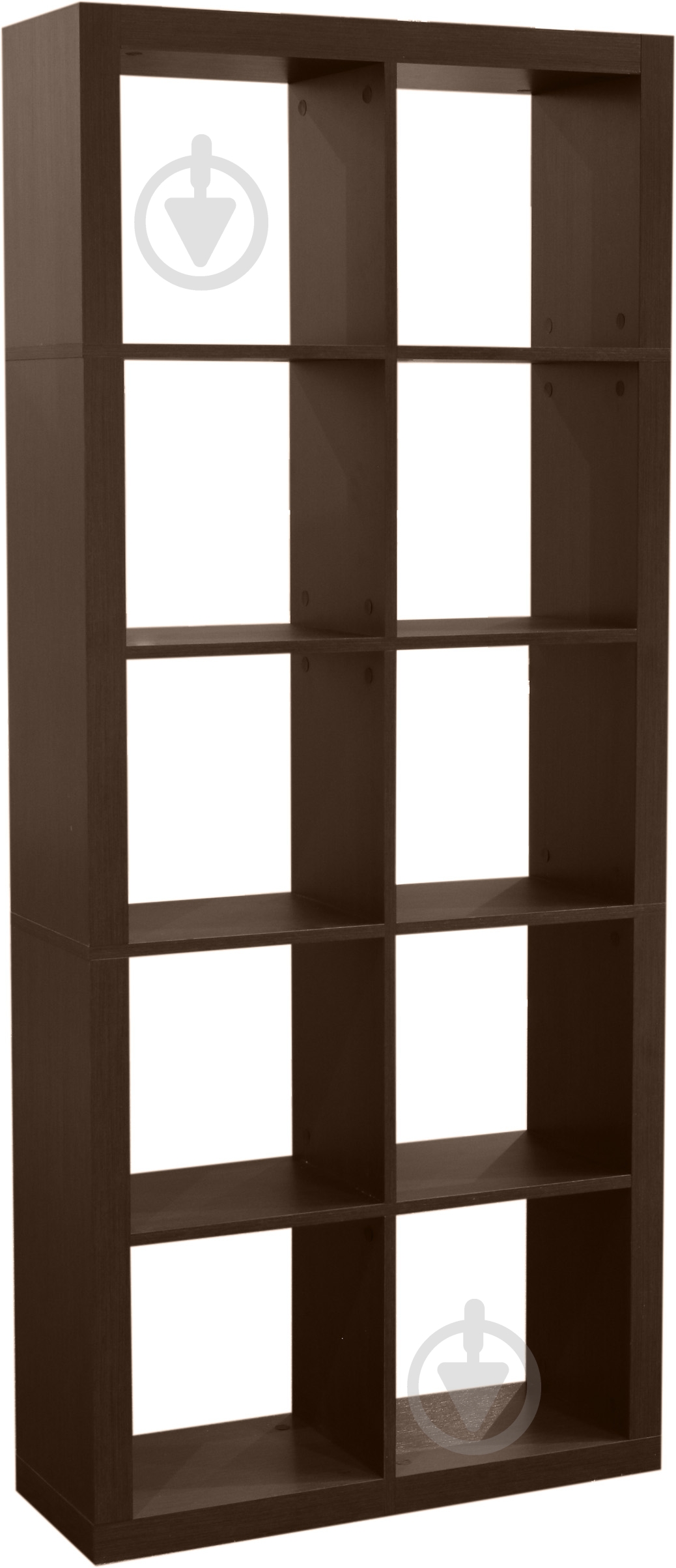 Стелаж для книг Inteo Кубус МІКС 2х5 (3D HDF) 792x792x1854 мм венге - фото 1 Стелаж для книг Inteo Кубус МІКС 2х5 (3D HDF) 792x792x1854 мм венге - фото 1