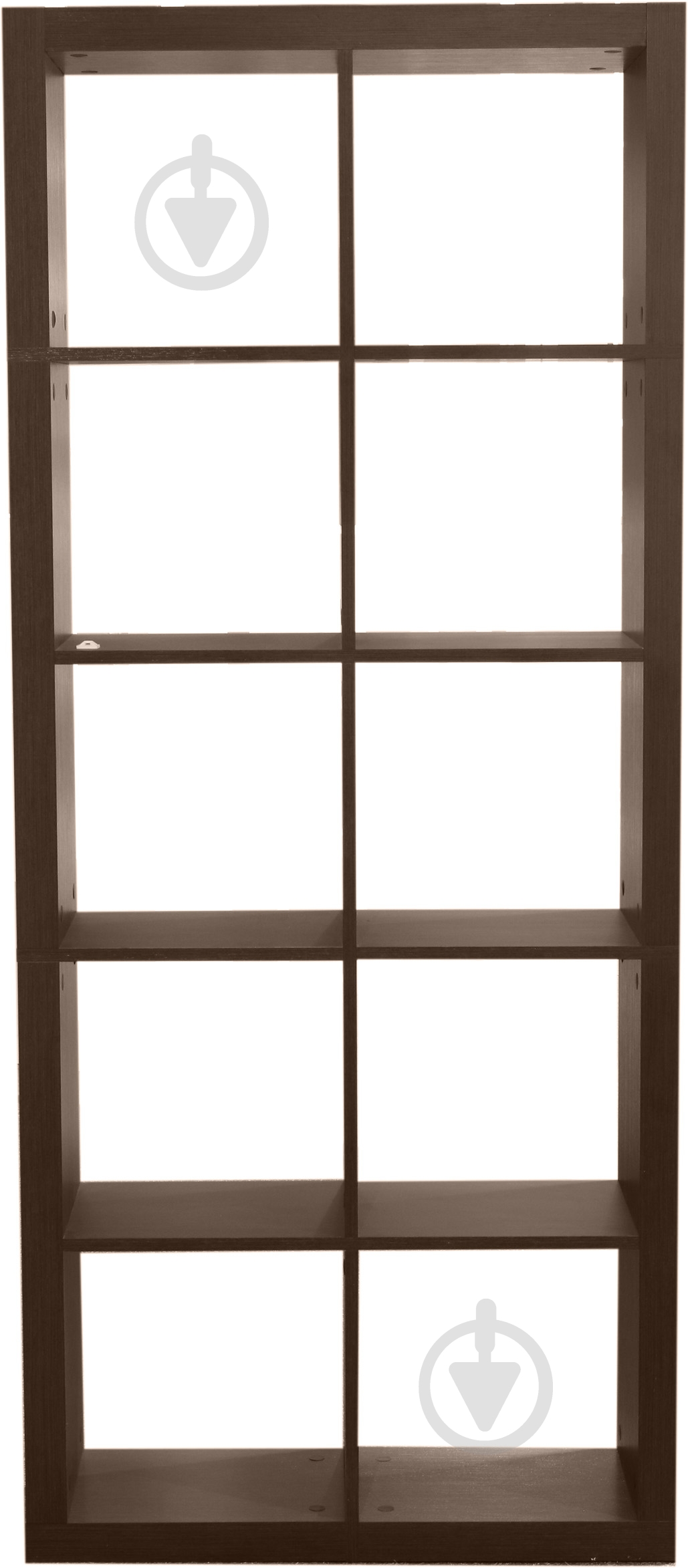 Стелаж для книг Inteo Кубус МІКС 2х5 (3D HDF) 792x792x1854 мм венге - фото 2 Стелаж для книг Inteo Кубус МІКС 2х5 (3D HDF) 792x792x1854 мм венге - фото 2
