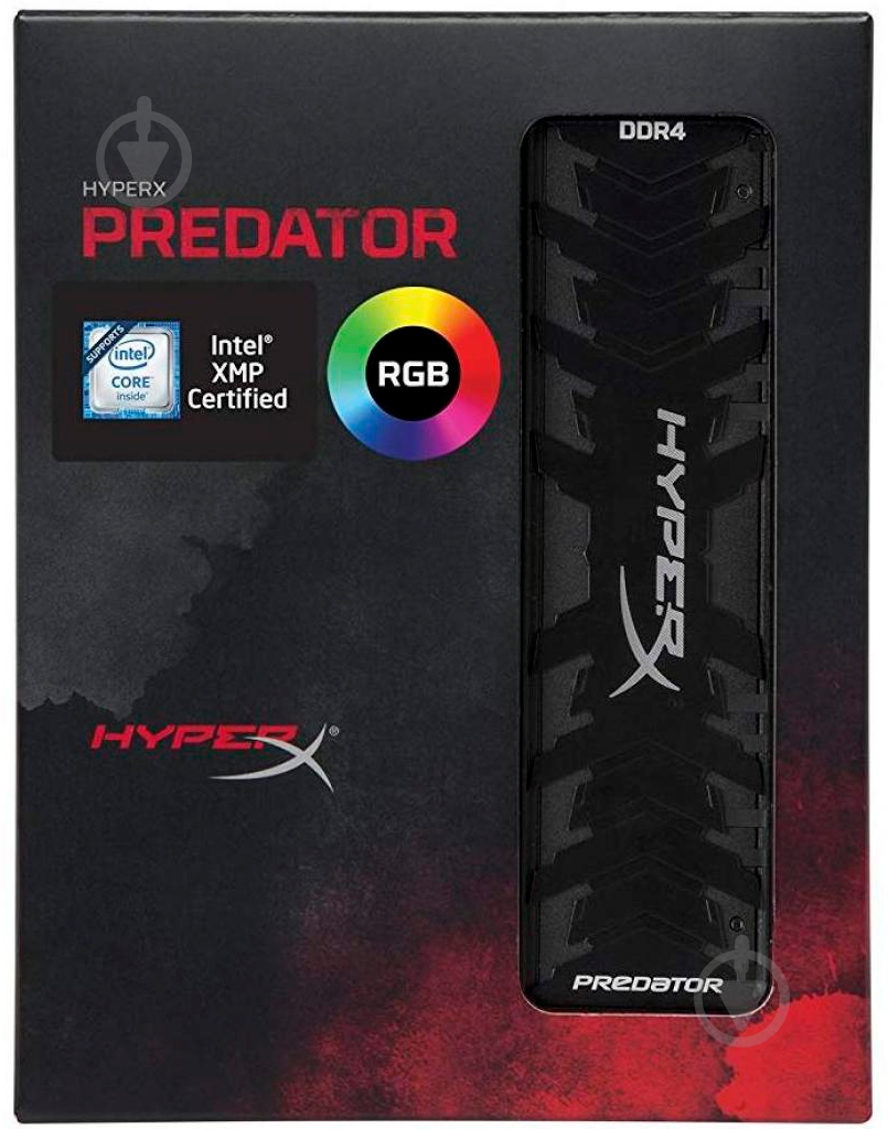 Оперативна пам'ять Kingston DDR4 SDRAM 16 GB (1x16GB) 3200 MHz (HX432C16PB3A/16) HyperX Predator RGB Black - фото 6