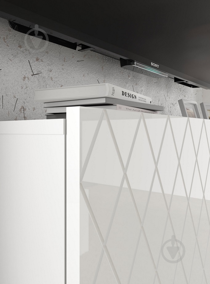 Комод BIM Furniture Diuna HG 1450x900x420 мм черный/белый матовый/белый глянец (DIUNA_COM_145_3D_WM_WG_BL) - фото 9 Комод BIM Furniture Diuna HG 1450x900x420 мм черный/белый матовый/белый глянец (DIUNA_COM_145_3D_WM_WG_BL) - фото 9