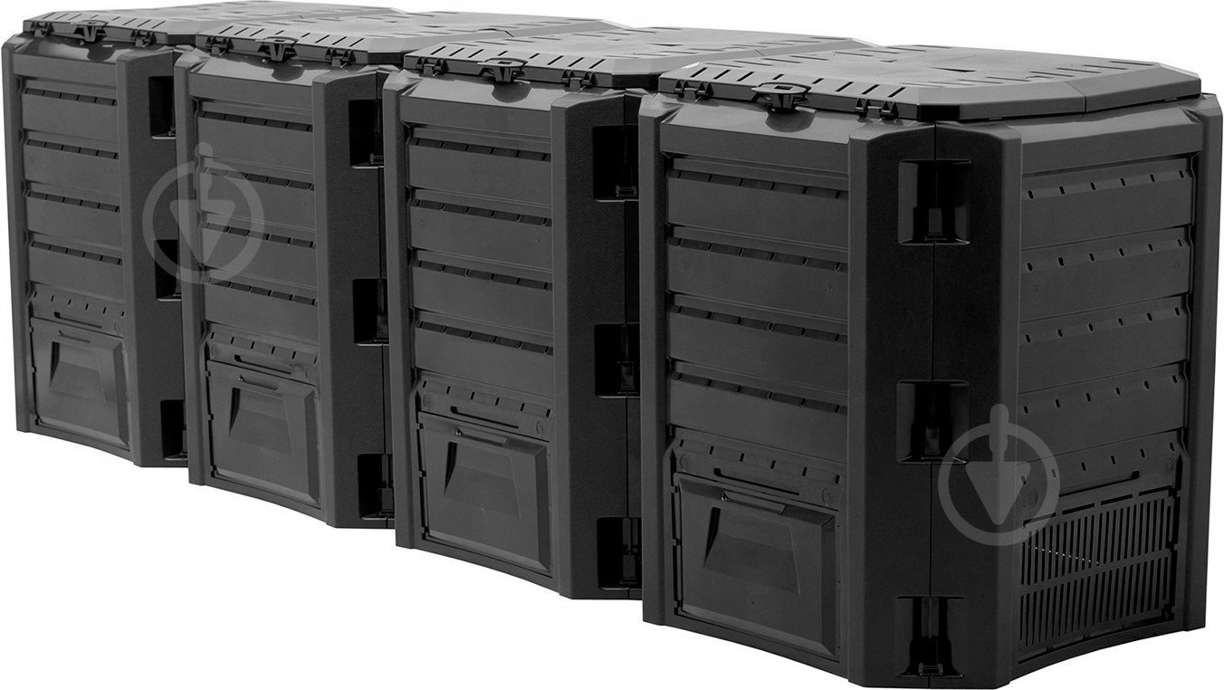 Компостер Prosperplast module compogreen 1600 л черный - фото 1