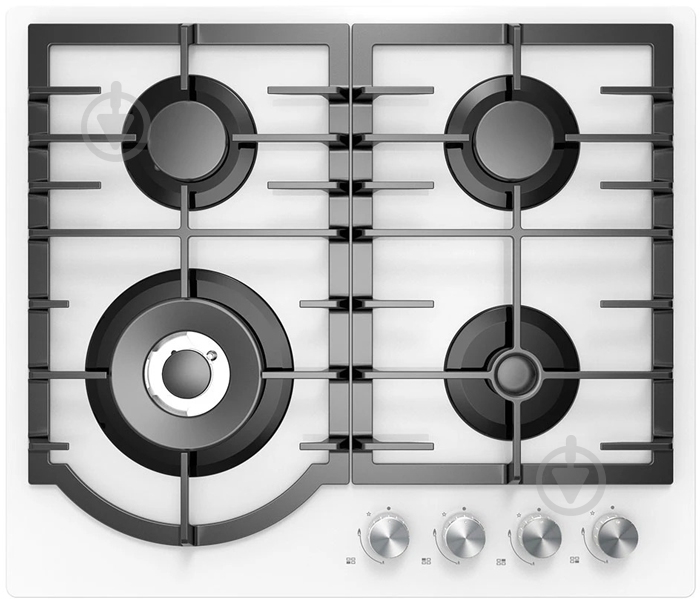 Варочная поверхность газовая Midea MG696TGW - фото 1 Варочная поверхность газовая Midea MG696TGW - фото 1