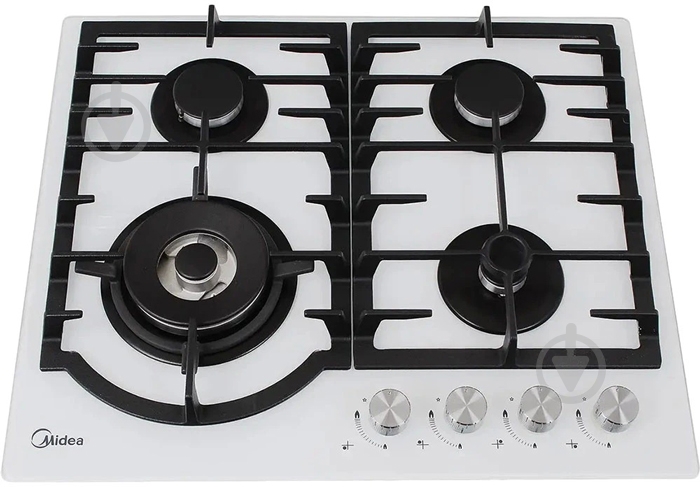 Варочная поверхность газовая Midea MG696TGW - фото 4 Варочная поверхность газовая Midea MG696TGW - фото 4