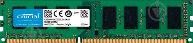 Оперативна пам'ять Micron DDR3 SDRAM 16 GB (1x16GB) 1600 MHz (CT204864BD160B) - фото 1 Оперативна пам'ять Micron DDR3 SDRAM 16 GB (1x16GB) 1600 MHz (CT204864BD160B) - фото 1