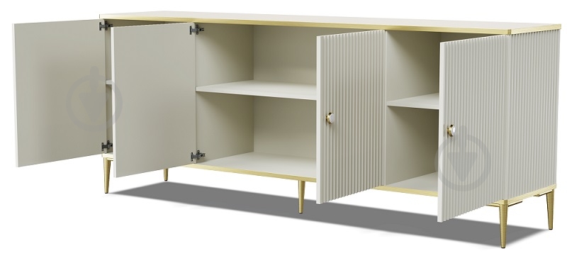 Комод BIM Furniture Petra 4д 1820x730x400 мм золотий/кашемір (PETRA_CABINET_182_4D_CASHMERE_) - фото 2 Комод BIM Furniture Petra 4д 1820x730x400 мм золотий/кашемір (PETRA_CABINET_182_4D_CASHMERE_) - фото 2