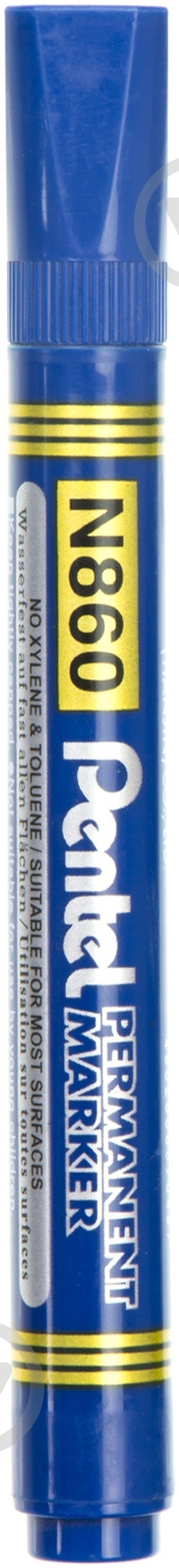Маркер перманентный синий  Pentel N860-C - фото 2
