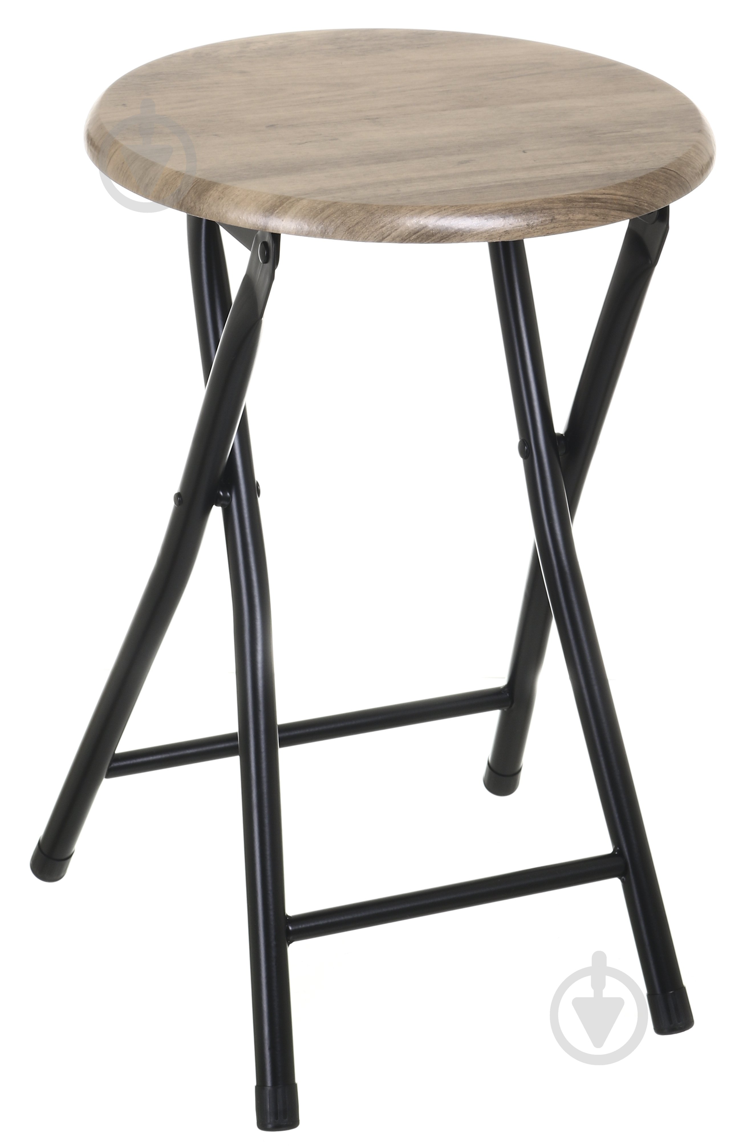 Табурет раскладной Bit 30x34x45 см коричневый / черный - фото 1