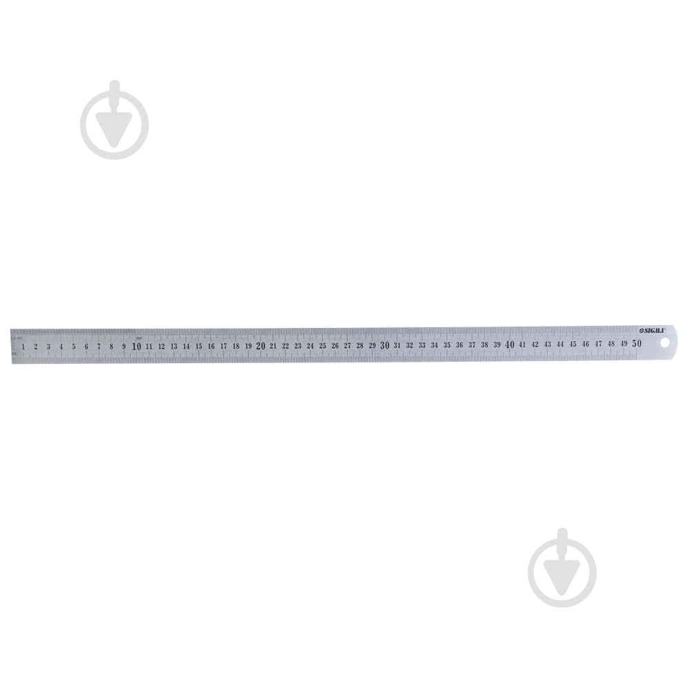 Линейка Sigma 3610501 нержавеющая - фото 1