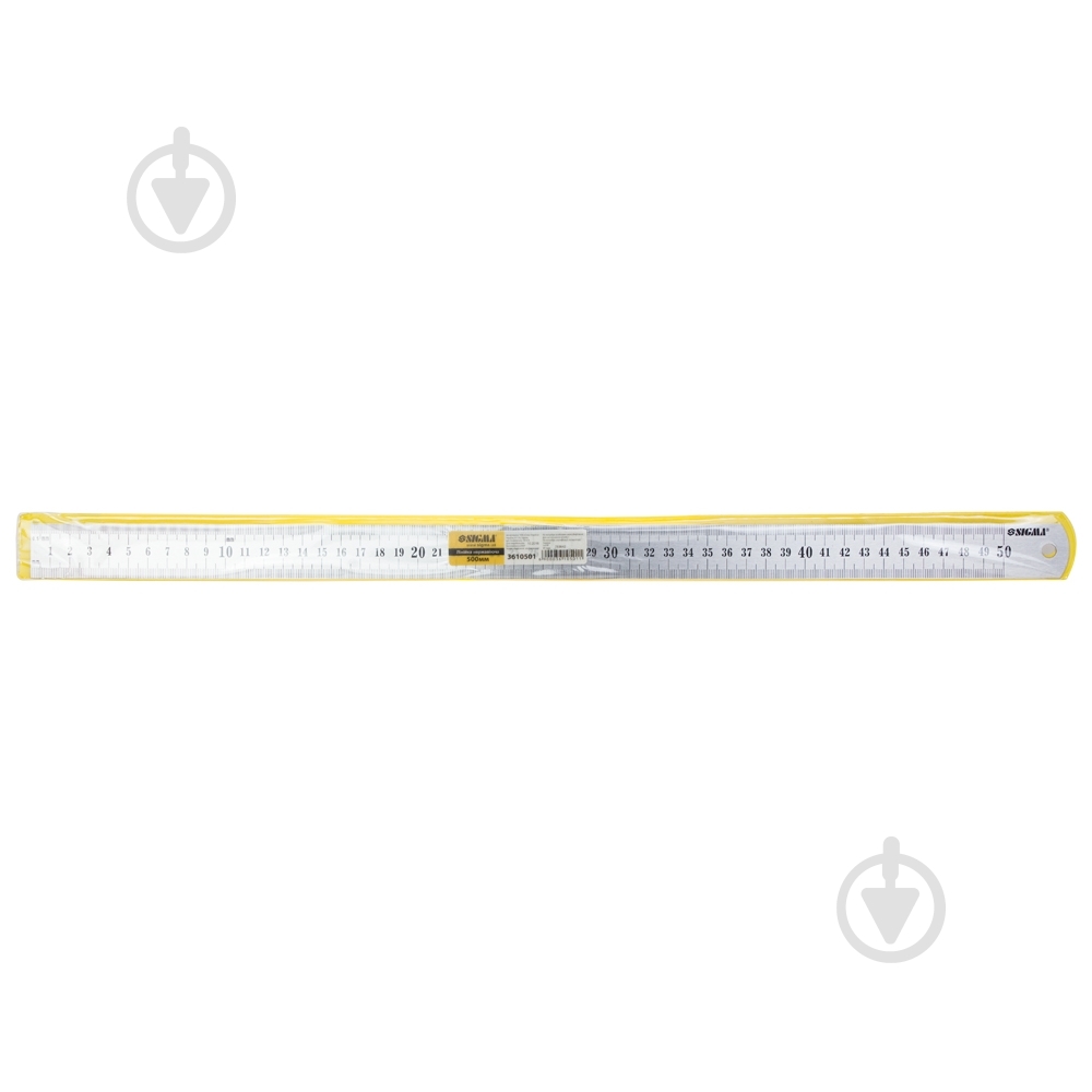 Линейка Sigma 3610501 нержавеющая - фото 3