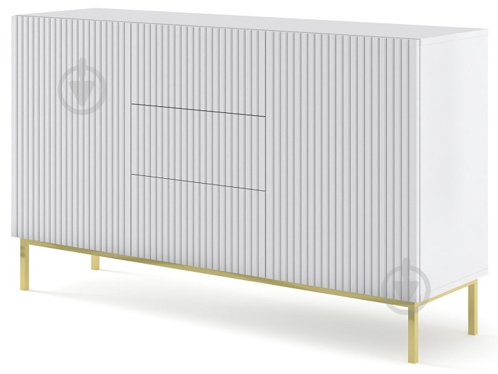 Комод BIM Furniture Ravenna 2д3ш 1500x890x420 мм золотий/білий матовий (RAVENNA_B_FOILED_MDF_CABINET_2) - фото 1 Комод BIM Furniture Ravenna 2д3ш 1500x890x420 мм золотий/білий матовий (RAVENNA_B_FOILED_MDF_CABINET_2) - фото 1