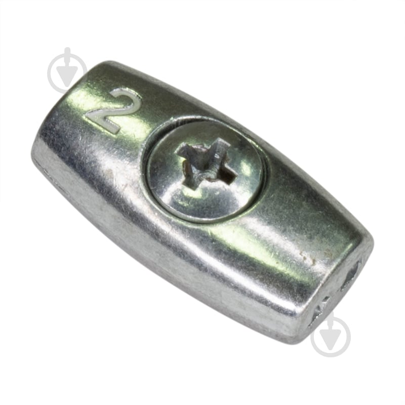 Зажим для троса бочкообразный 2 мм - фото 1 Зажим для троса бочкообразный 2 мм - фото 1