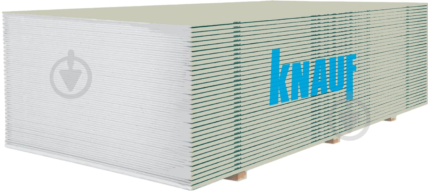 Гіпсокартон звичайний Knauf 2000x1200х9,5 мм 2,4 кв. м - фото 1