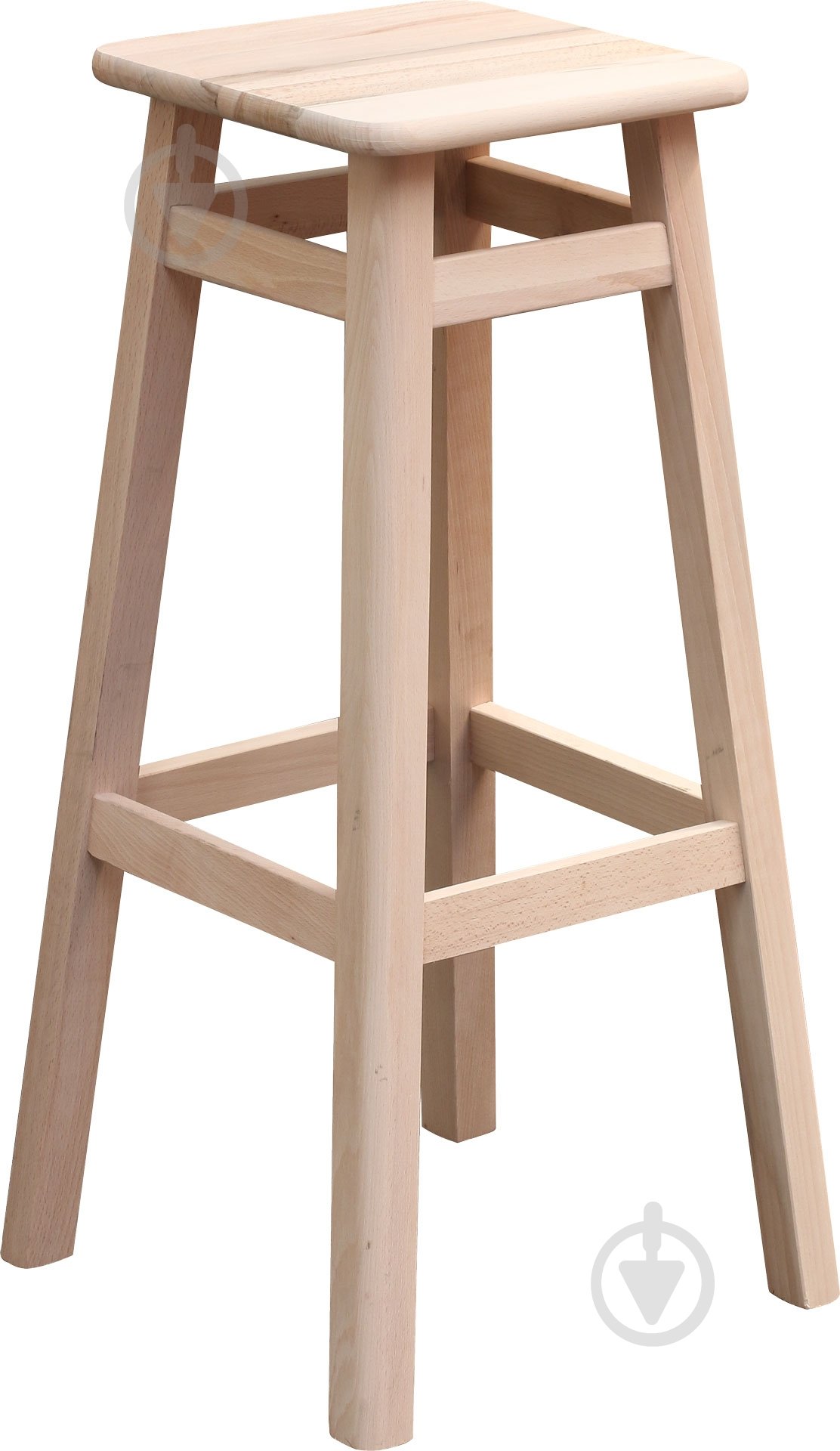 Табурет барный без покриття светло-коричневый - фото 1